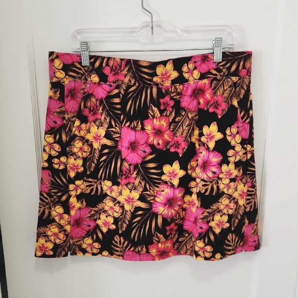 Sport Savvy Petite Tropical Skort Size Large - Picture 1 of 7